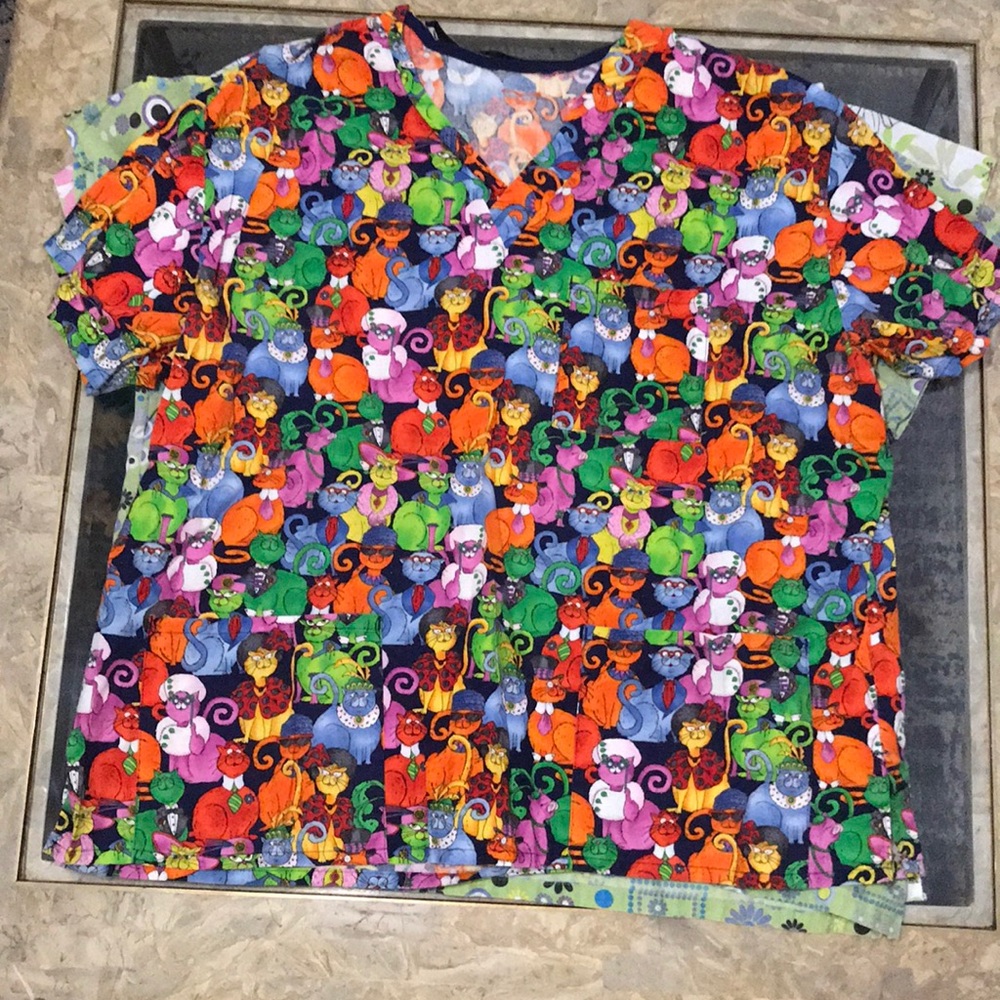 3 size 2xl Scrub Tops